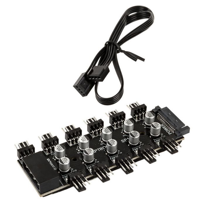 Lamptron SP105 10x PWM fan hub LAMP-SP105