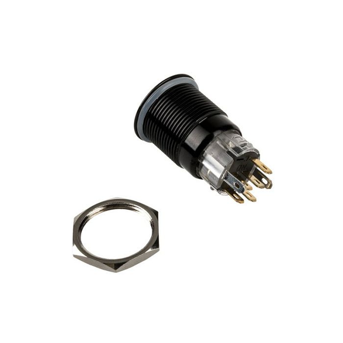 DimasTech Vandalismusschalter/-taster 19mm, Blackline Dot - RGB PD218
