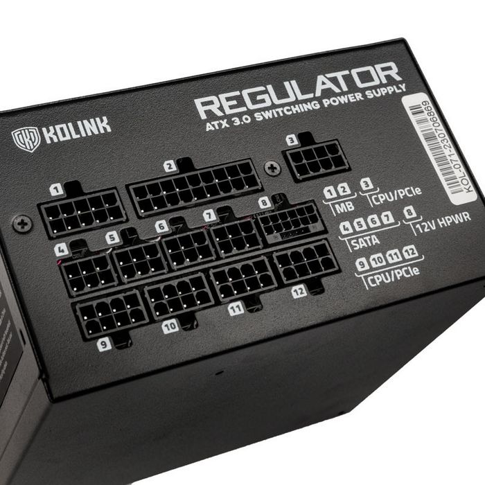 Kolink Regulator 80 PLUS Gold napajanje, ATX 3.0, PCIe 5.0, modular - 1000 Watt KL-R1000FG