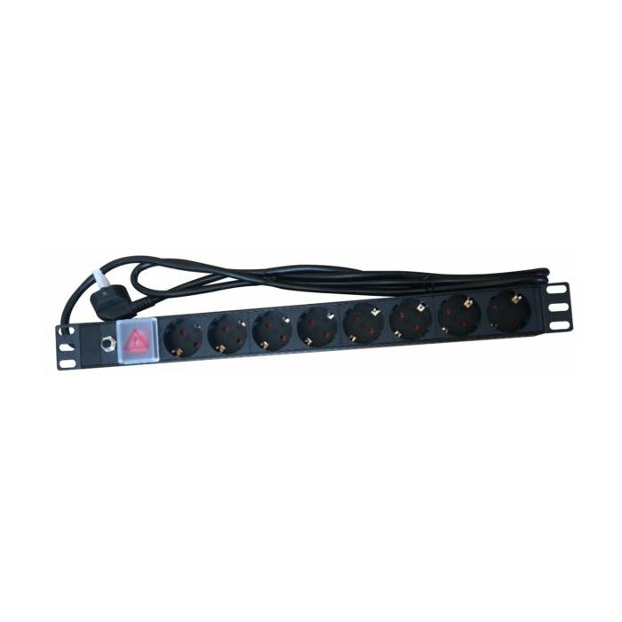 NaviaTec PDU (Power Distribution Unit) sa 8x Schuko priključaka, kabel Schuko, 19"