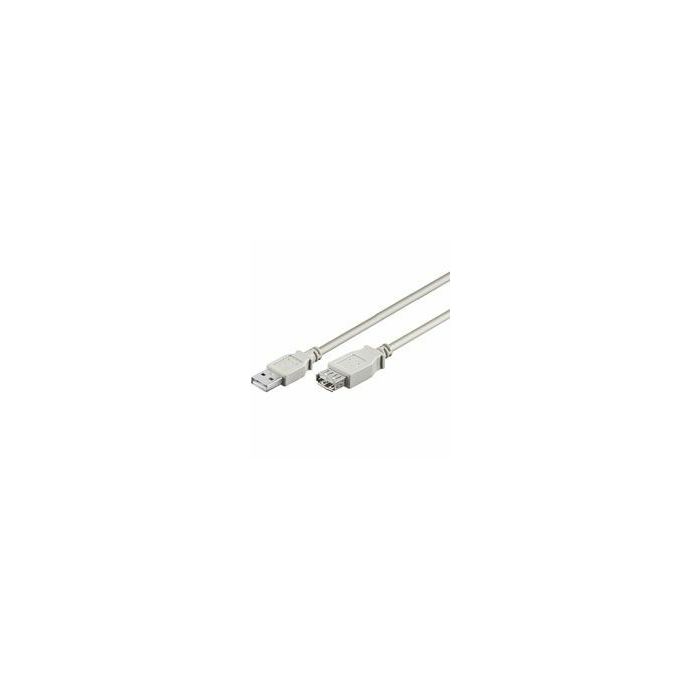 NaviaTec USB 2.0 A muški na A ženski kabel, 3m, bež
