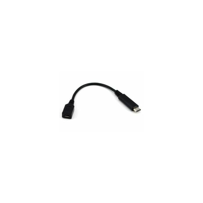 NaviaTec USB 2.0 C muški na USB 2.0 micro B ženski kabel, 2m, crni