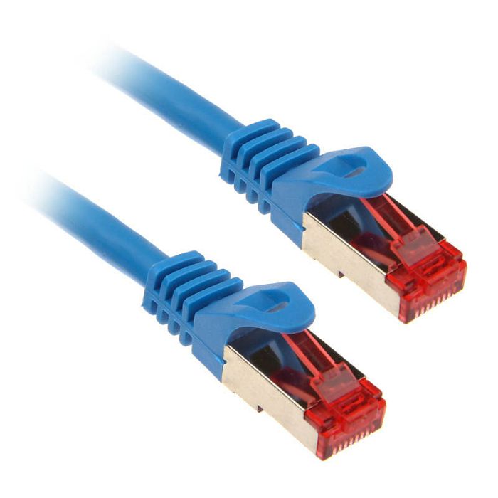 InLine Patchkabel Cat.6, S/FTP (PiMf), 250MHz, blau - 5m 76405B