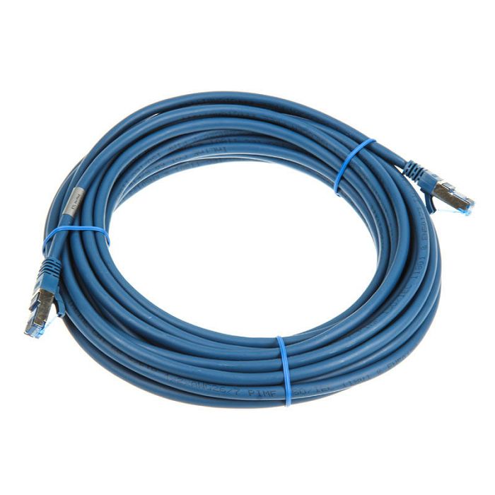 InLine Patchkabel Cat.6A, S/FTP (PiMf), 500MHz, blau - 10m 76800B
