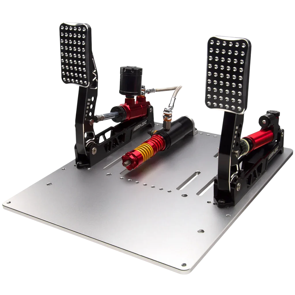 Simagic P2000 Hydraulic 2-Pedal Set, 100KG Loadcell - Crimson Edition