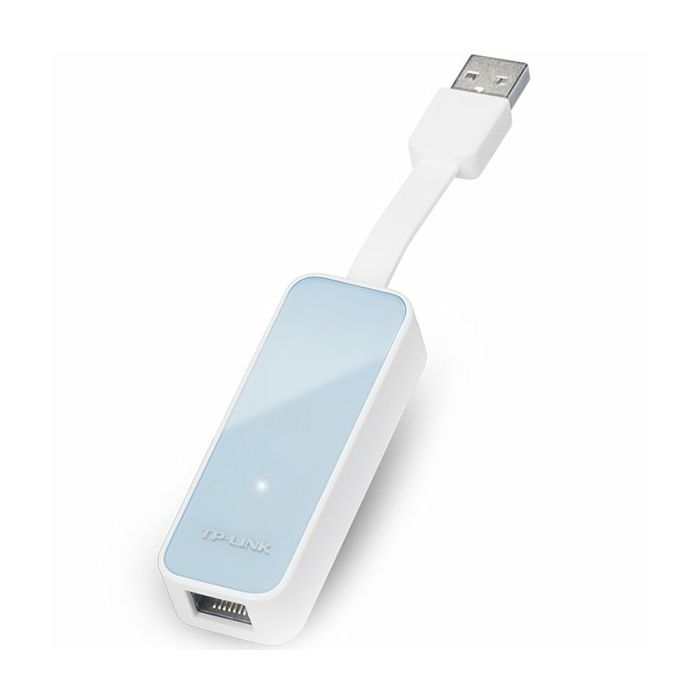USB 2.0 to 100Mbps Ethernet Network Adapter, 1 USB 2.0 connector, 1 10/100Mbps Ethernet port