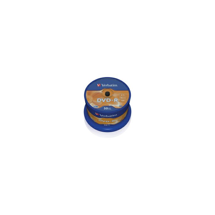 DVD-R Verbatim 4.7GB 16× Matt Silver 50 pack spindle