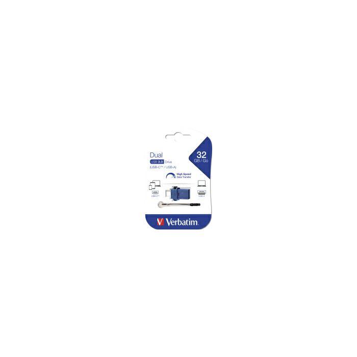 Verbatim USB3.0/USB-C StorenGo Dual 32GB, crno-plavi