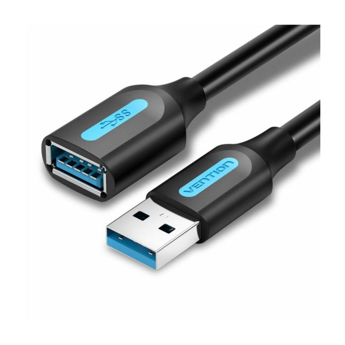 Vention USB 3.0 A Male to A Female Extension Cable 2M Black PVC Type