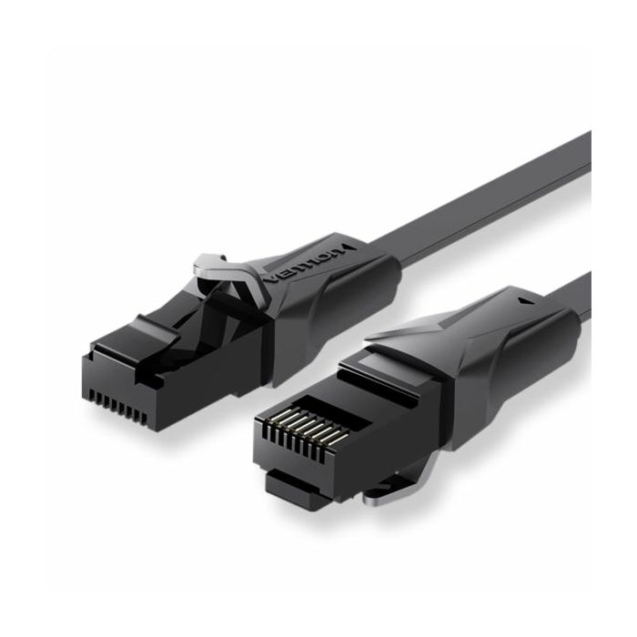 Vention Flat CAT.6 UTP Patch Cord Cable 15M Black