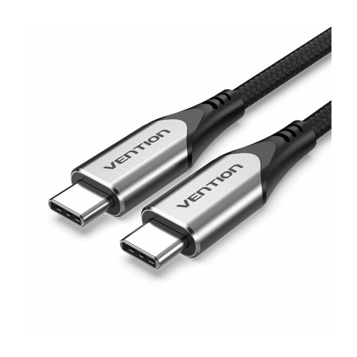 Vention USB-C to USB-C 3.1 Cotton Braided Cable 1.5M Gray