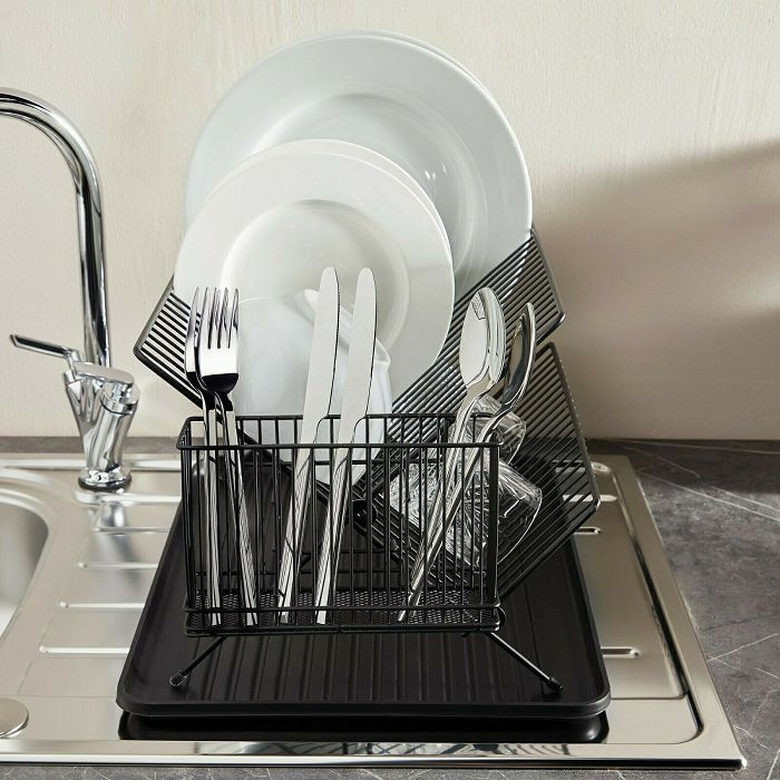VonShef drainer for dish folding black