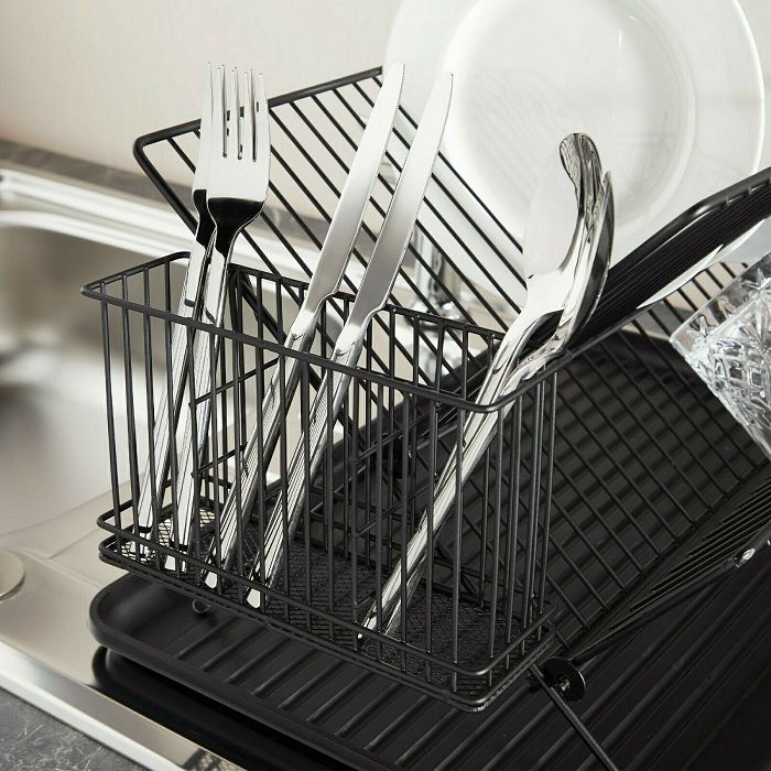VonShef drainer for dish folding black