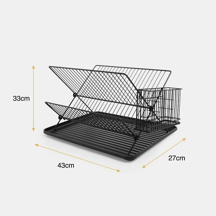 VonShef drainer for dish folding black
