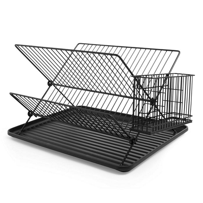 VonShef drainer for dish folding black
