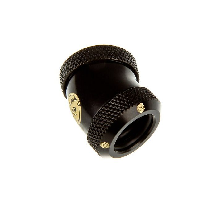 Bitspower Multi-Link Adapter 30 Grad 12mm AD auf 12mm AD Hardtube - black matt BP-MBE30DML