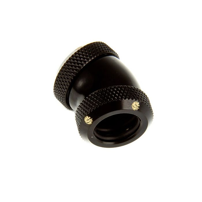 Bitspower Multi-Link Adapter 30 Grad 12mm AD auf 12mm AD Hardtube - black matt BP-MBE30DML
