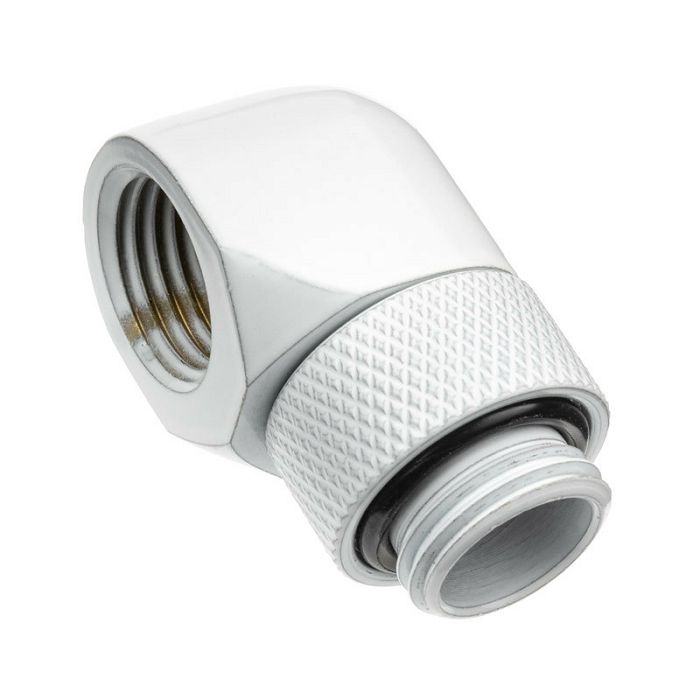 Alphacool Eiszapfen L-Verbinder drehbar G1/4 AG auf G1/4 IG - white 17485