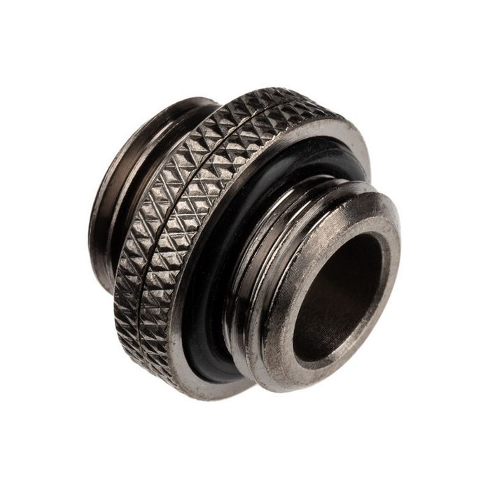 Alphacool ES Doppeladapter, Steckbar, G1/4 AG auf G1/4 AG - black 13757