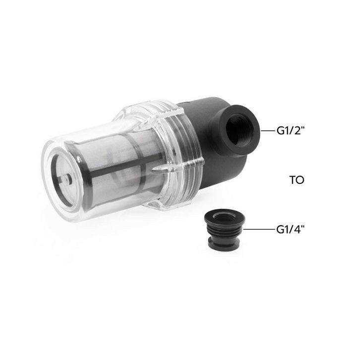 Alphacool ES Big Inline Partikelfilter 2x G1/2" mit Adapter auf G1/4" 29145