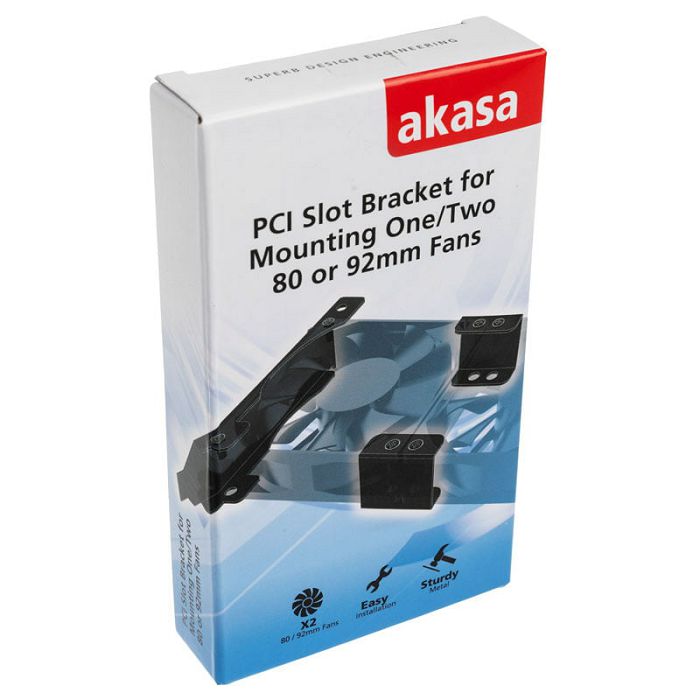 Akasa PCI slot mounting system for fans - 80mm/92mm AK-MX304-08BK