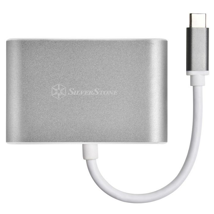 SilverStone SST-EP16C - USB Type-C auf VGA & HDMI Adapter SST-EP16C
