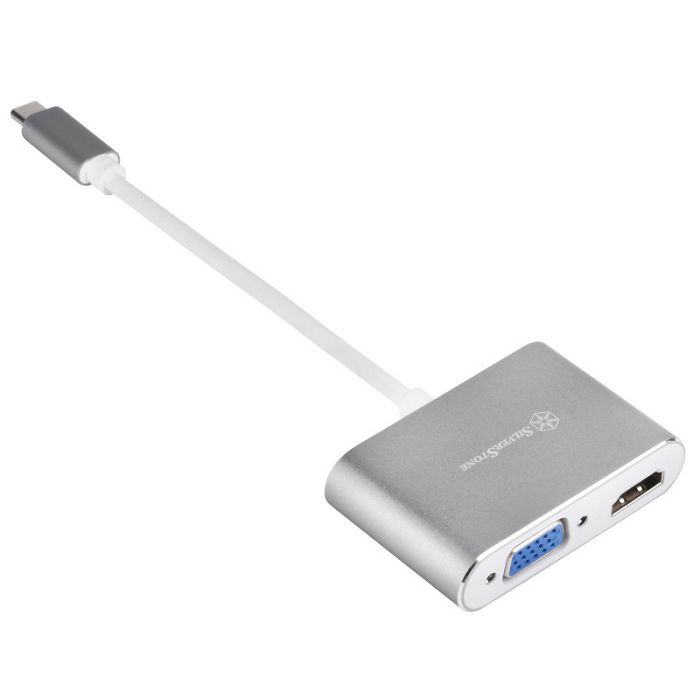 SilverStone SST-EP16C - USB Type-C auf VGA & HDMI Adapter SST-EP16C