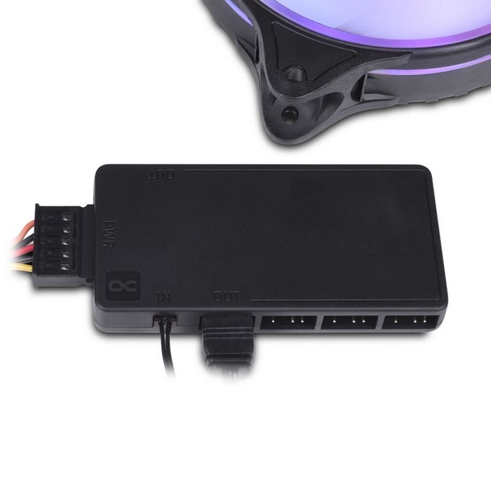 Alphacool Core 11x 3-Pin DRGB Splitter - black 25669