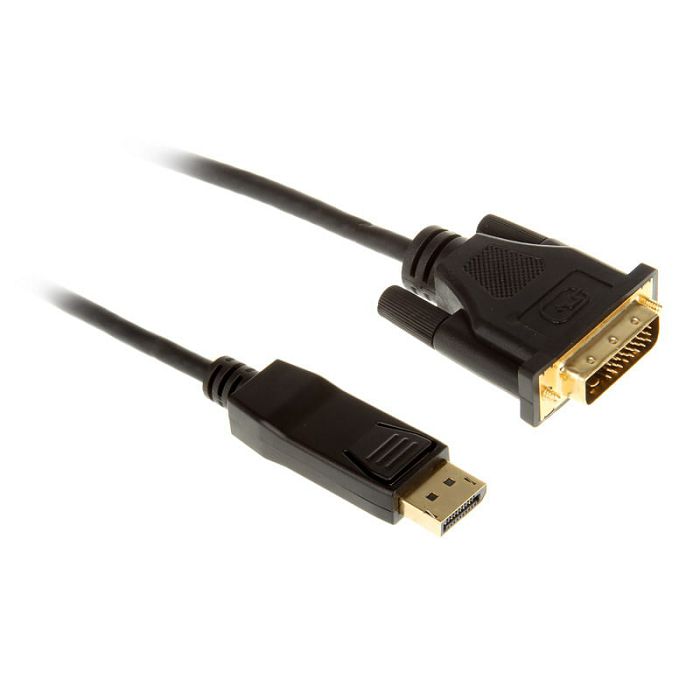 InLine DisplayPort zu DVI Konverter Kabel, black - 1m 17111