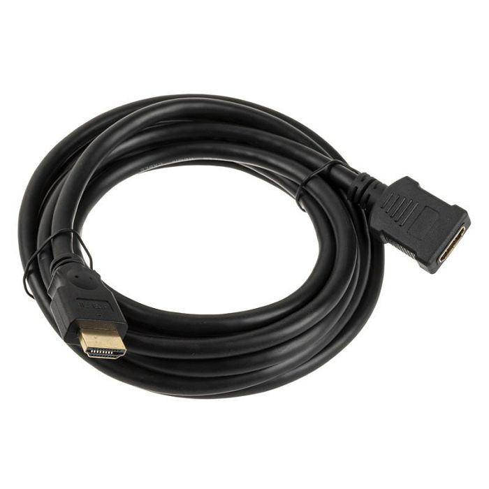 InLine HDMI Verlängerung Stecker / Buchse, black - 3m 17633G