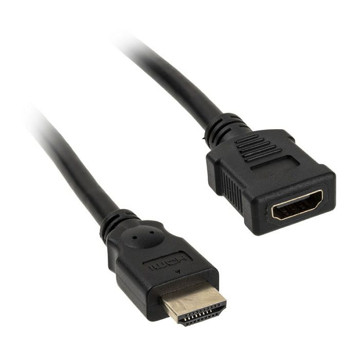 InLine HDMI Verlängerung Stecker / Buchse, black - 5m 17635G
