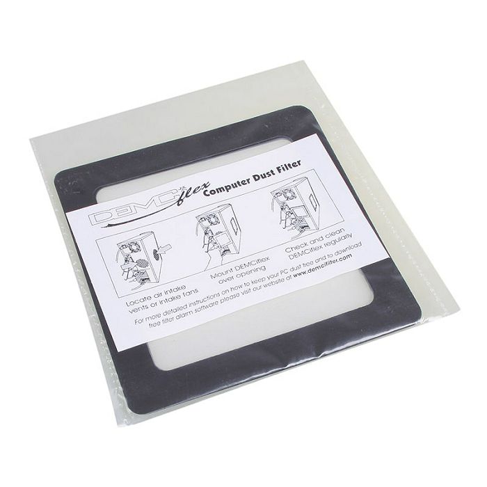 DEMCiflex Staubfilter 80mm, quadratisch - black/white DF0430