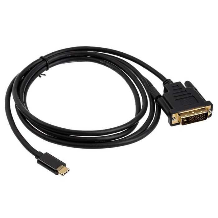 Akasa Typ C Adapter Kabel auf DVI - black AK-CBCA10-18BK
