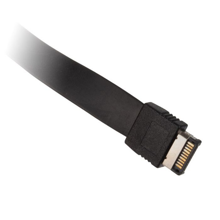 Akasa Low Profile PCI Bracket Adapter, USB 3.1 Typ C - black AK-CBUB37-50L