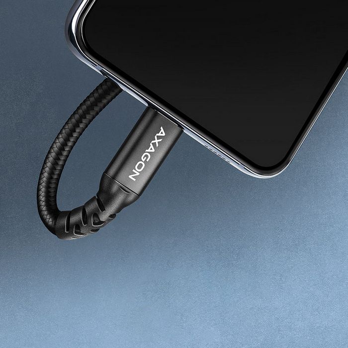 AXAGON BUCM32-CF05AB Verlängerungskabel, USB-C zu USB-C 3.2 Gen 2, 0,5 m, 20 Gbps - Aluminium BUCM32-CF05AB