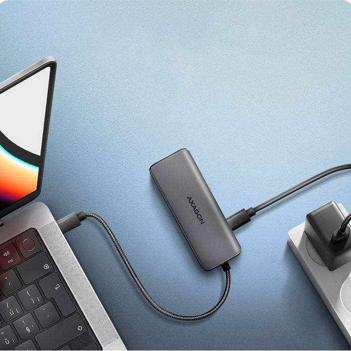AXAGON HMC-5H8K 2x USB-A, 1x USB-C, 8K HDMI, USB 3.2 Gen 1 hub, PD 100W, 15cm USB-C cable-HMC-5H8K
