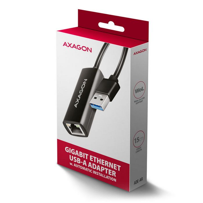 AXAGON ADE-AR USB-A 3.2 Gen 1 - Gigabit Ethernet 10/100/1000 Adapter-ADE-AR