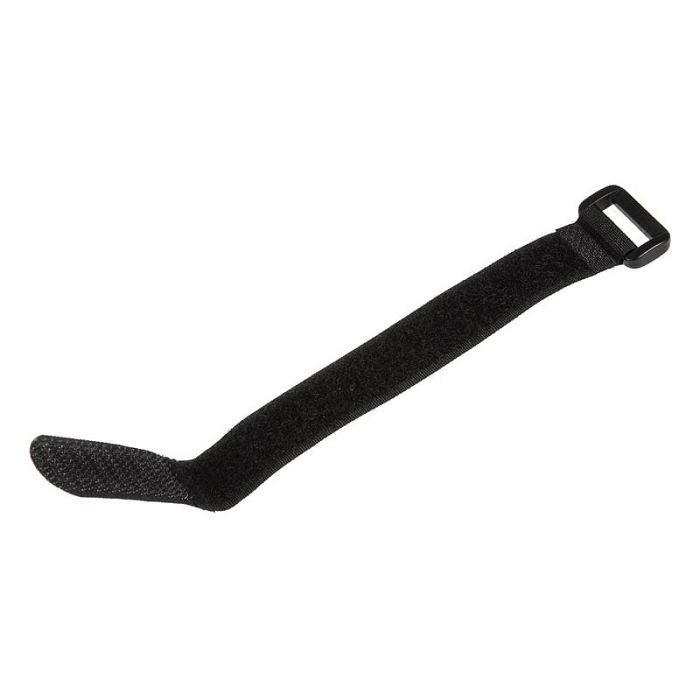 InLine Klettschlaufen 20x200mm, 10er - black 59945F