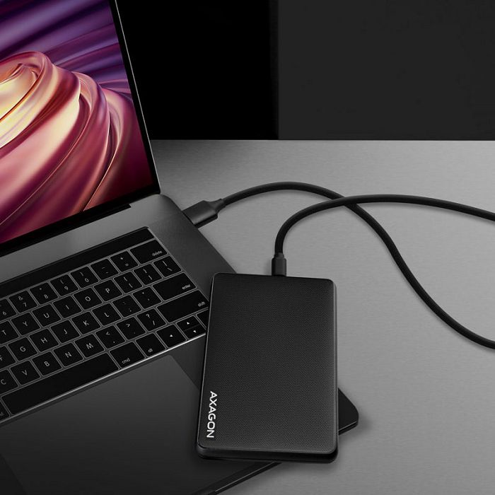 AXAGON EE25-SLC externes 2,5"-Gehäuse, USB 3.0 / SATA III - USB-C, black EE25-SLC