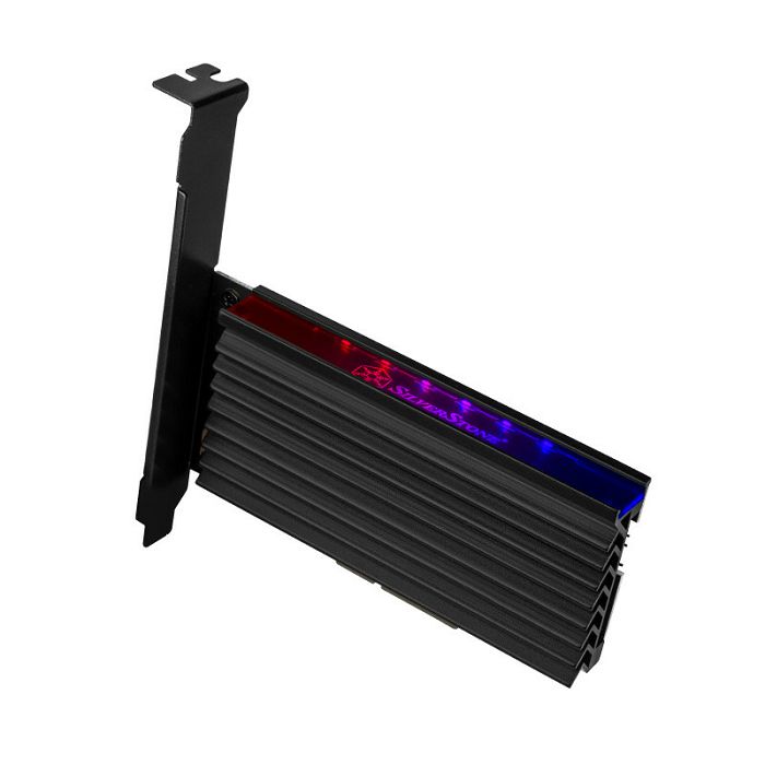 SilverStone SST-ECM24-ARGB - PCI-E Gen4 expansion card to M.2 (NGFF) - with cooler, ARGB SST-ECM24-ARGB
