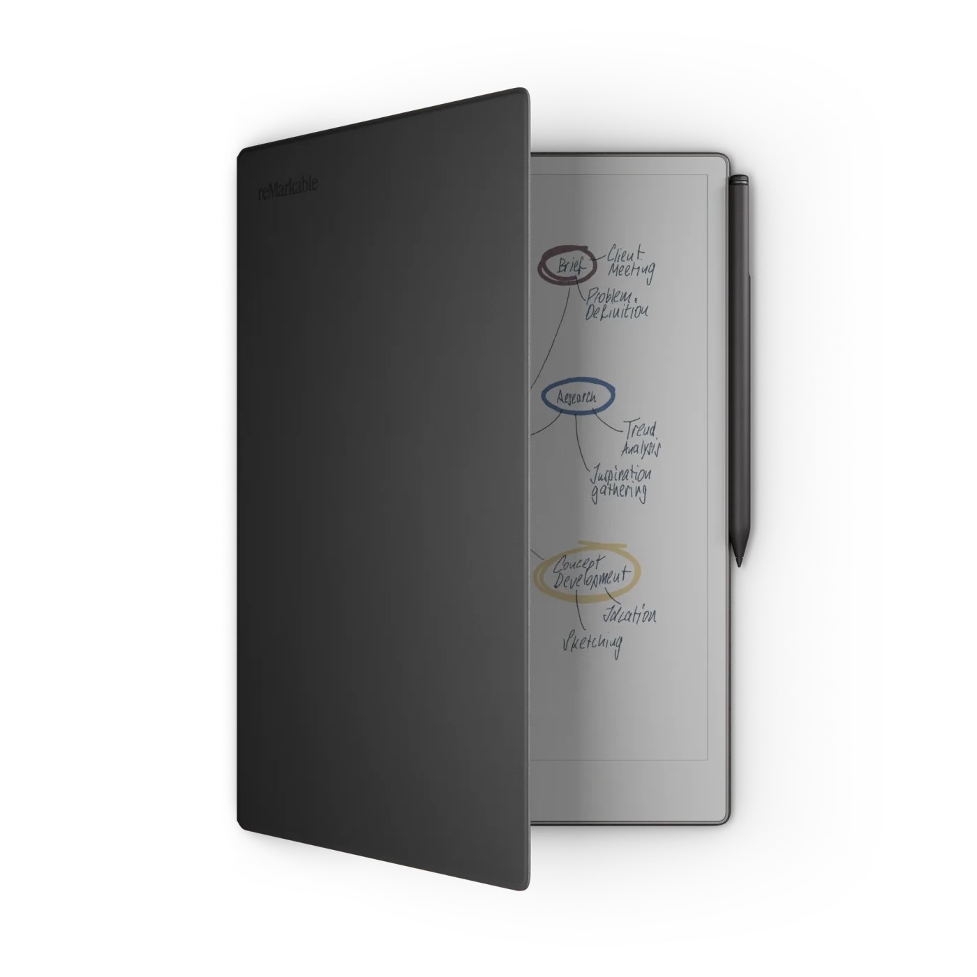 Tablet reMarkable Paper Pro + Marker PLUS + Book Folio Premium Leather - Crna - 2574