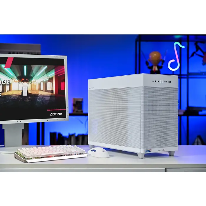 Actina 5901443430599 PC AMD Ryzen™ 7 8700F 32 GB DDR5-SDRAM 1 TB SSD AMD Radeon RX 9070 XT Mini Tower White