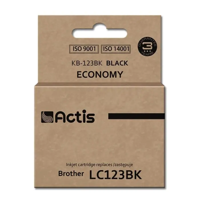 Actis KB-123Bk ink (replacement for Brother LC123BK/LC121BK; Standard; 10 ml; black)