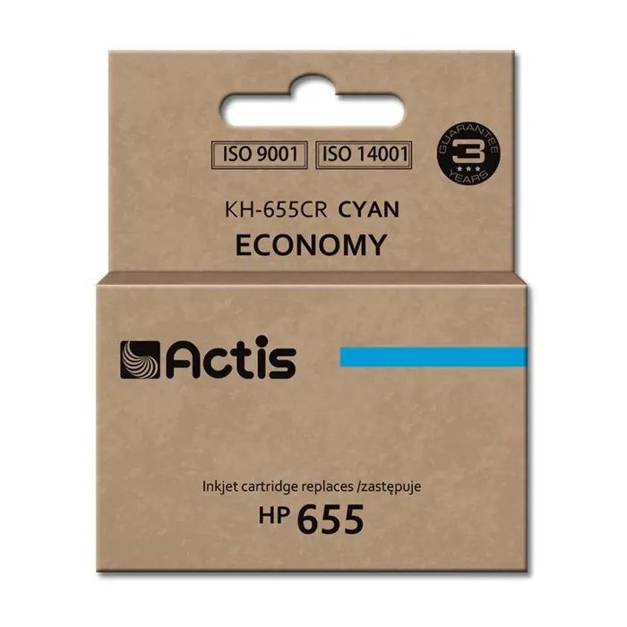 Actis KH-655CR ink (replacement for HP 655 CZ110AE; Standard; 12 ml; cyan)