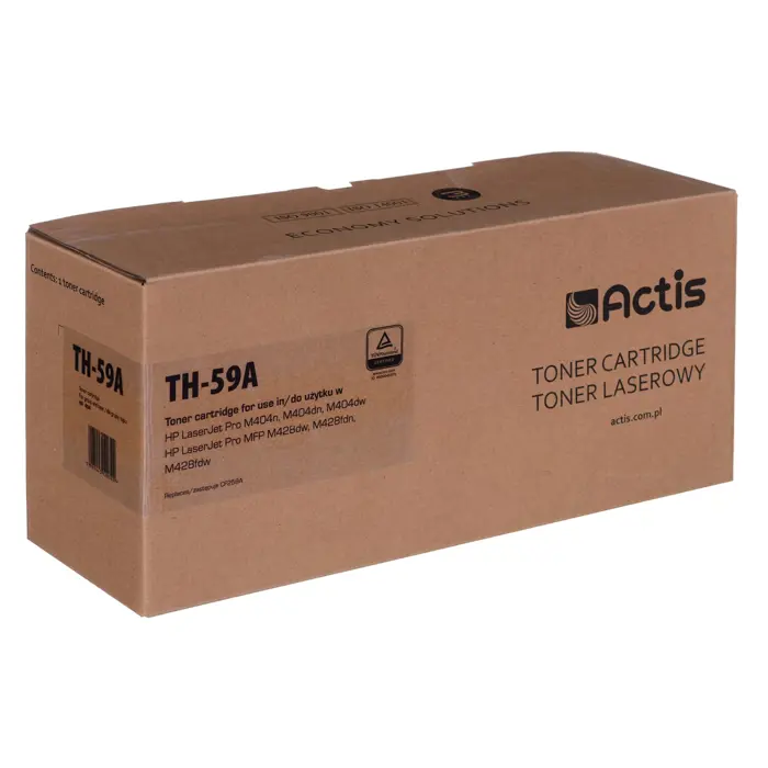 Actis TH-59A Toner Cartridge (replacement for HP CF259A; Supreme; 3000 pages; black). With a chip. We recommend disabling the printer software update, the new update may cause problems with the toner