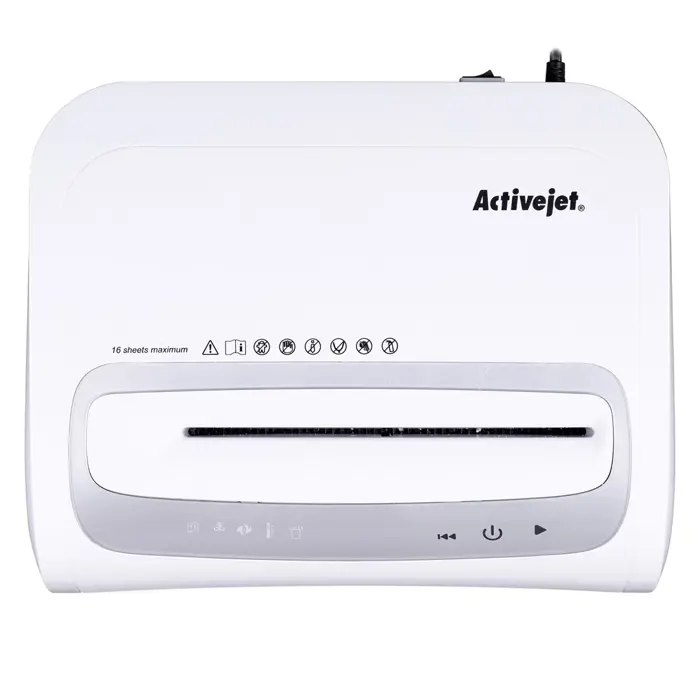 Activejet ASH-1602M Shredder for documents, white color.