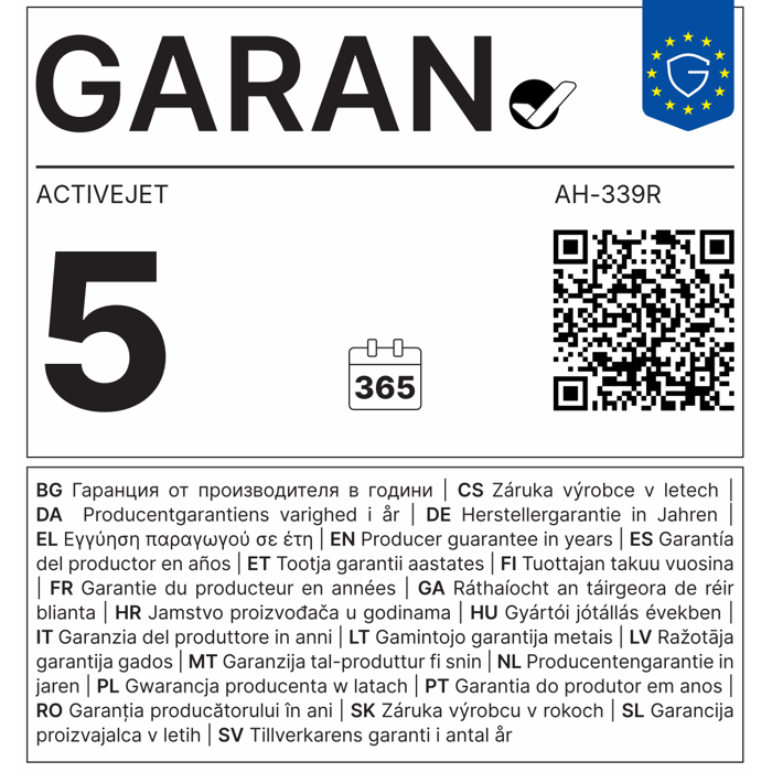 ActiveJet Black Ink HP C8767EE 339
