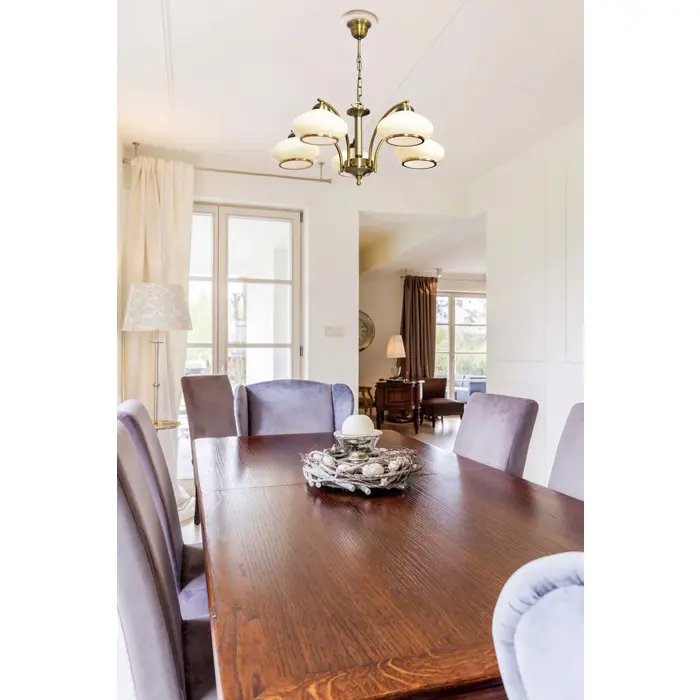 Activejet Classic ceiling chandelier pendant lamp RITA Patina 5xE27 for living room