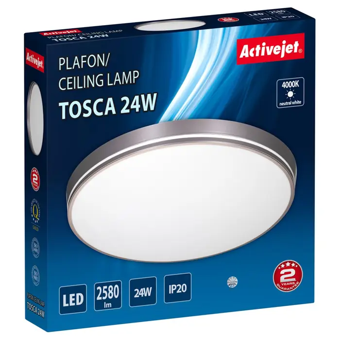 Activejet LED ceiling light AJE-TOSCA 24W