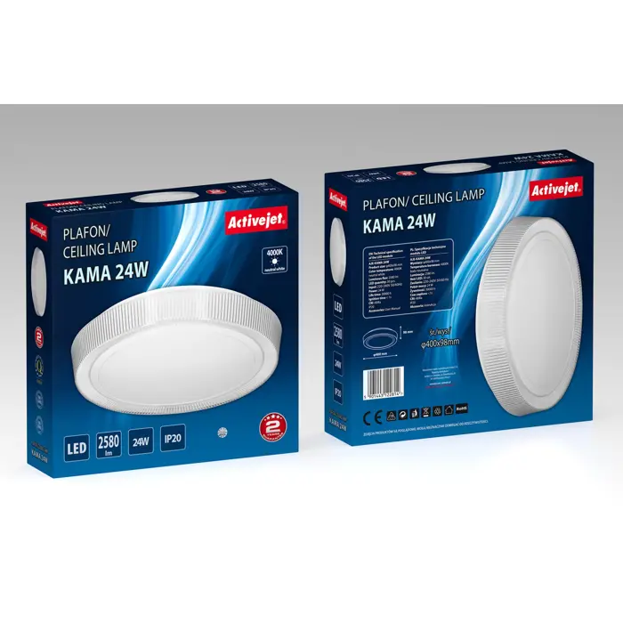 Activejet LED ceiling plafond AJE-KAMA 24W